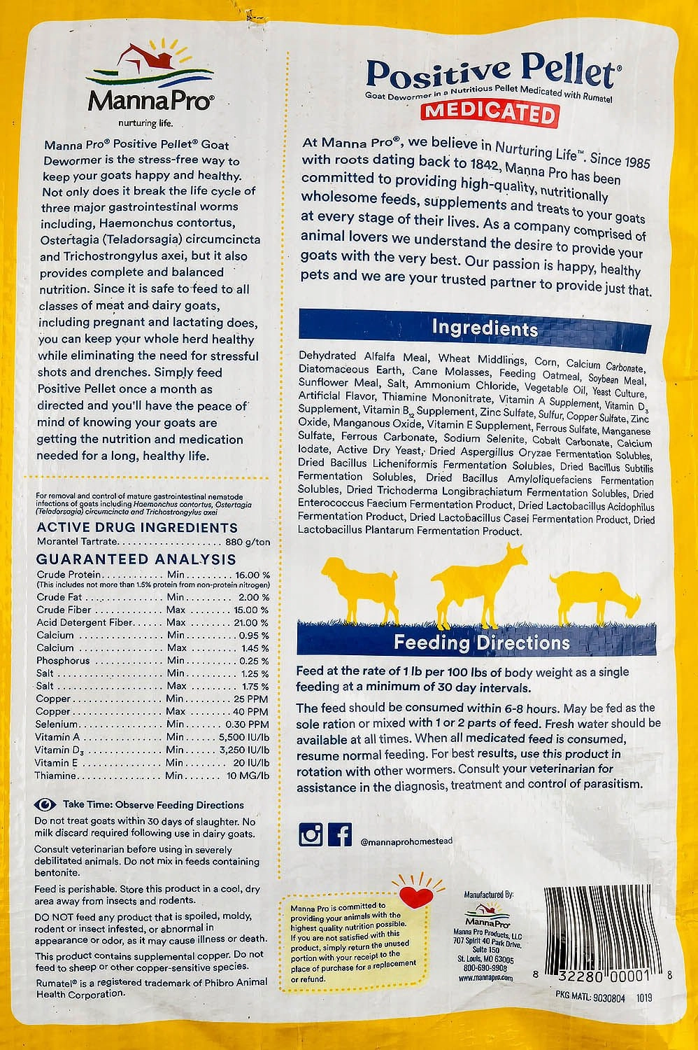 Positive Pellet Goat Dewormer