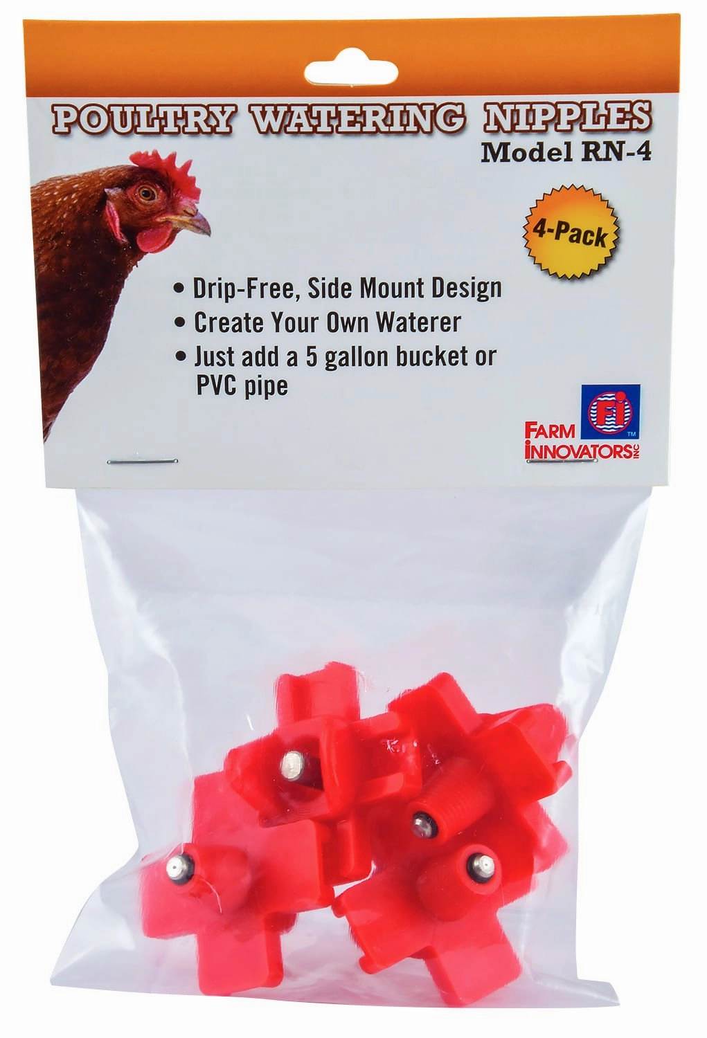 Poultry Watering Nipple, 4 pk