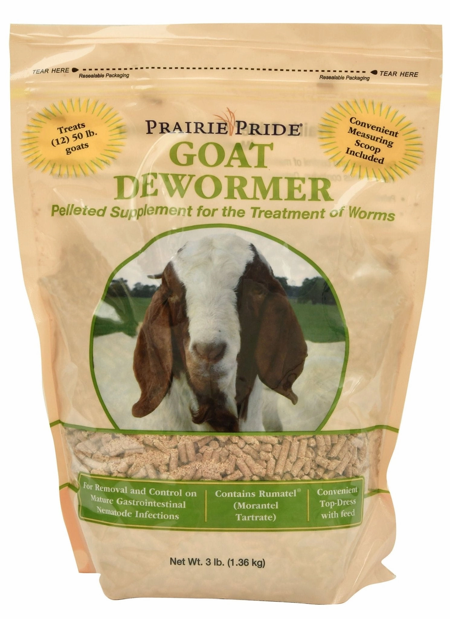 Prairie Pride Pelleted Goat Dewormer, 3 lb wet cat food canned food for cats gravy cat cans soft texture cat food wet pouches
