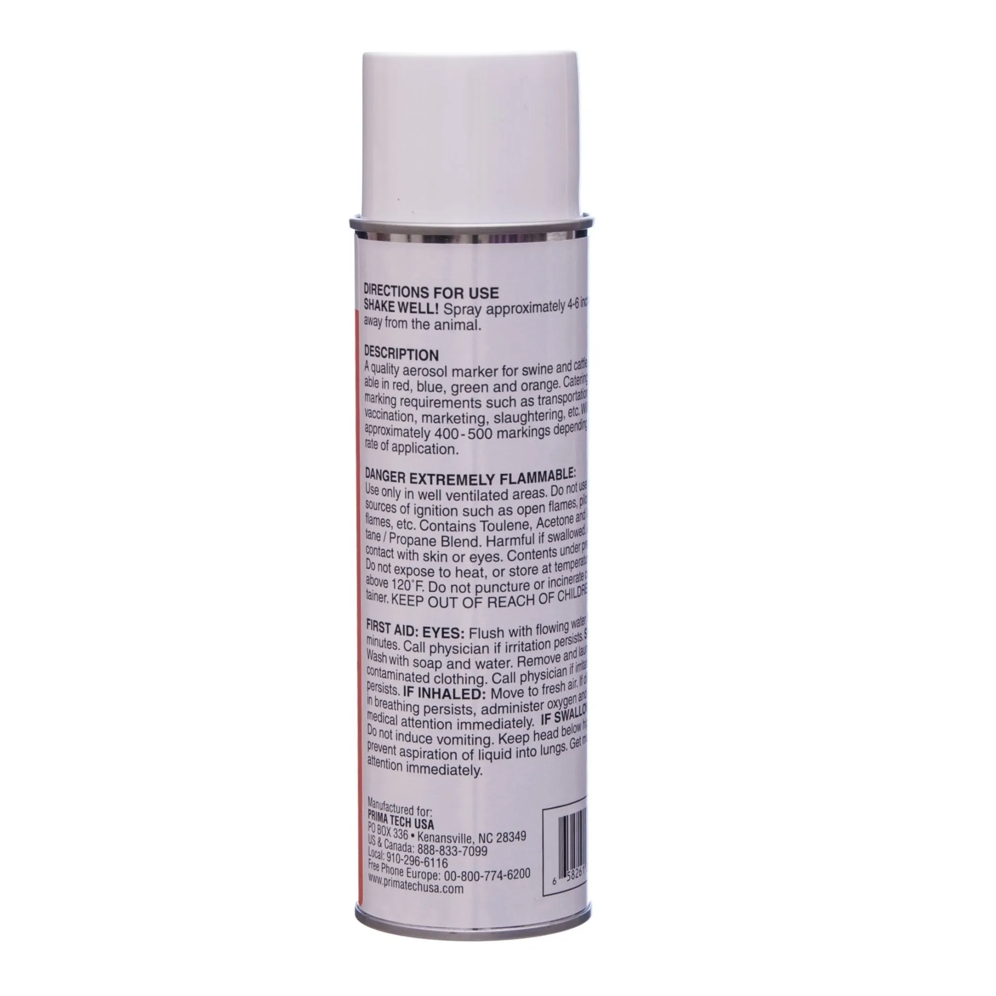 Prima Glo Marking Spray-On Fluorescent Livestock Marking Paint