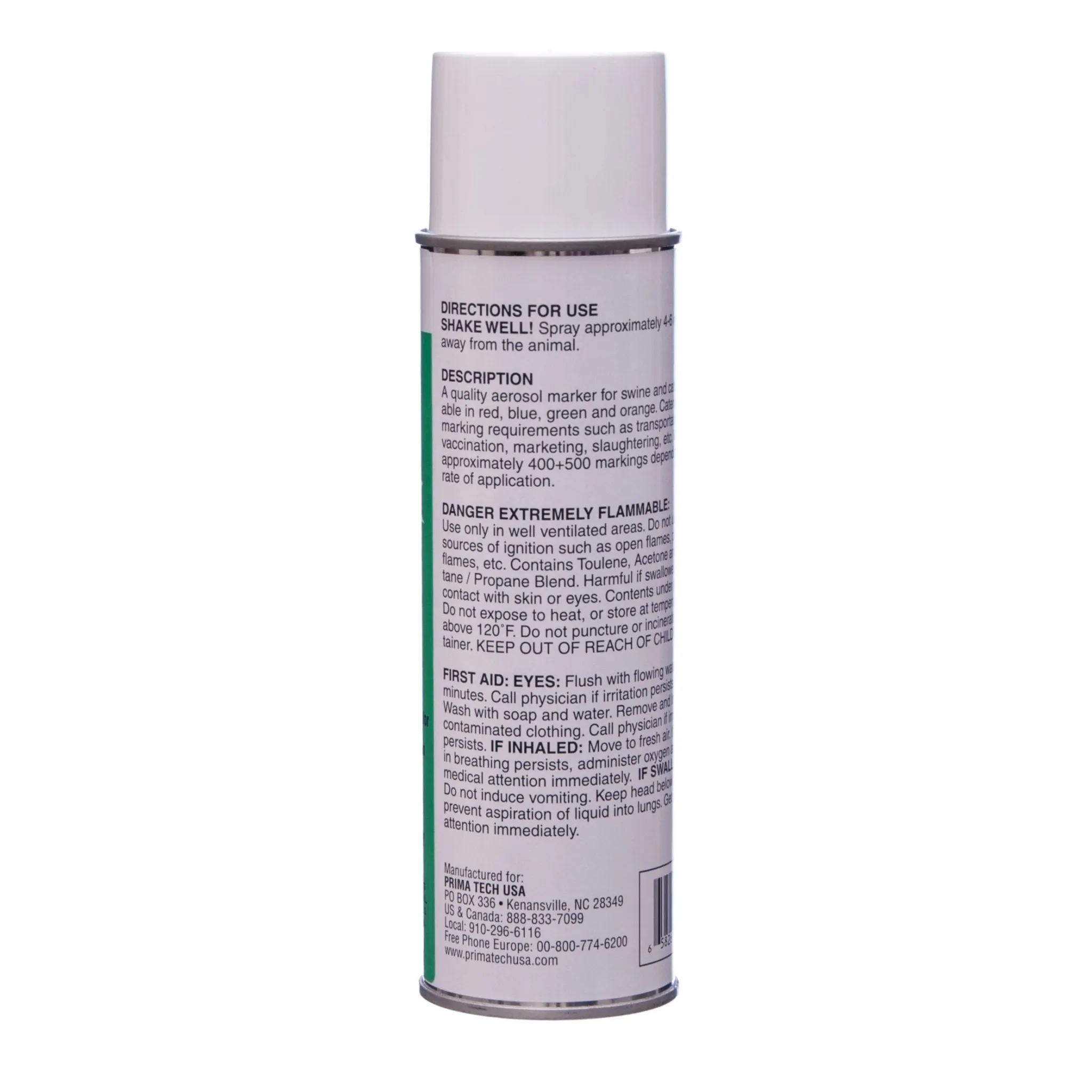 Prima Glo Marking Spray-On Fluorescent Livestock Marking Paint