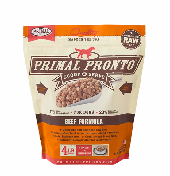 Primal Frozen Raw Dog Food Beef