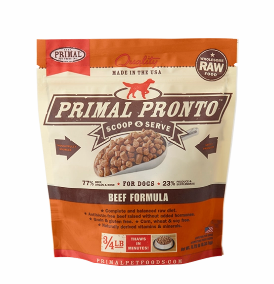 Primal Frozen Raw Dog Food Beef