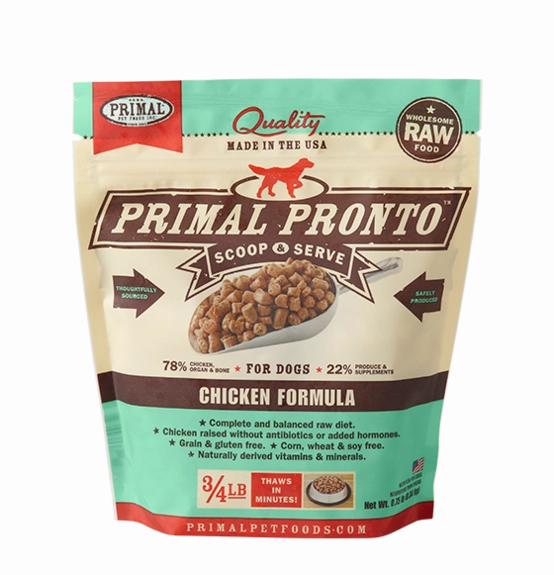 Primal Frozen Raw Dog Food Chicken