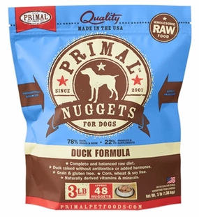 Primal Frozen Raw Dog Food Duck livestock health goat wellness poultry spray cattle health aid goat nutrition