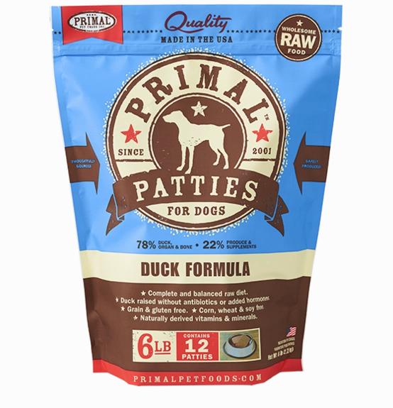 Primal Frozen Raw Dog Food Duck