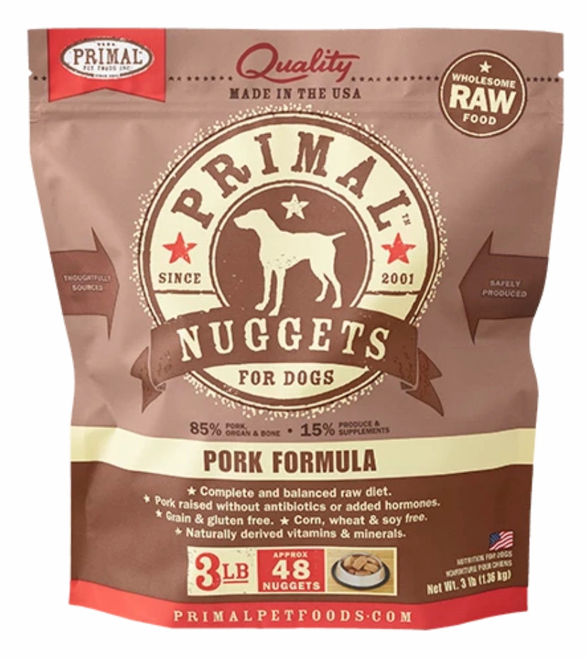 Primal Frozen Raw Dog Food Pork livestock health goat wellness poultry spray cattle health aid goat nutrition