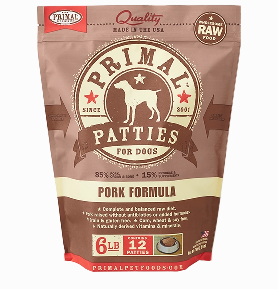 Primal Frozen Raw Dog Food Pork