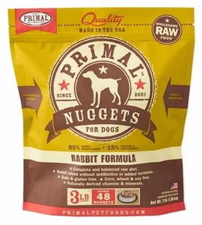 Primal Frozen Raw Dog Food Rabbit livestock health goat wellness poultry spray cattle health aid goat nutrition