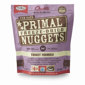 Primal Nuggets Turkey Freeze-Dried Cat Food cat treats toys for cats cat hair remover cat cleaning supplies cat food bowl