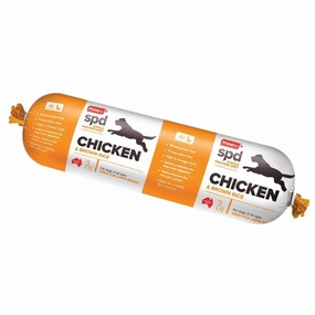 Prime100 SPD Chicken & Brown Rice Cooked Chilled Roll Dog Food 2kg (exp Jun25) dog supplies dog food toys accessories dog bed