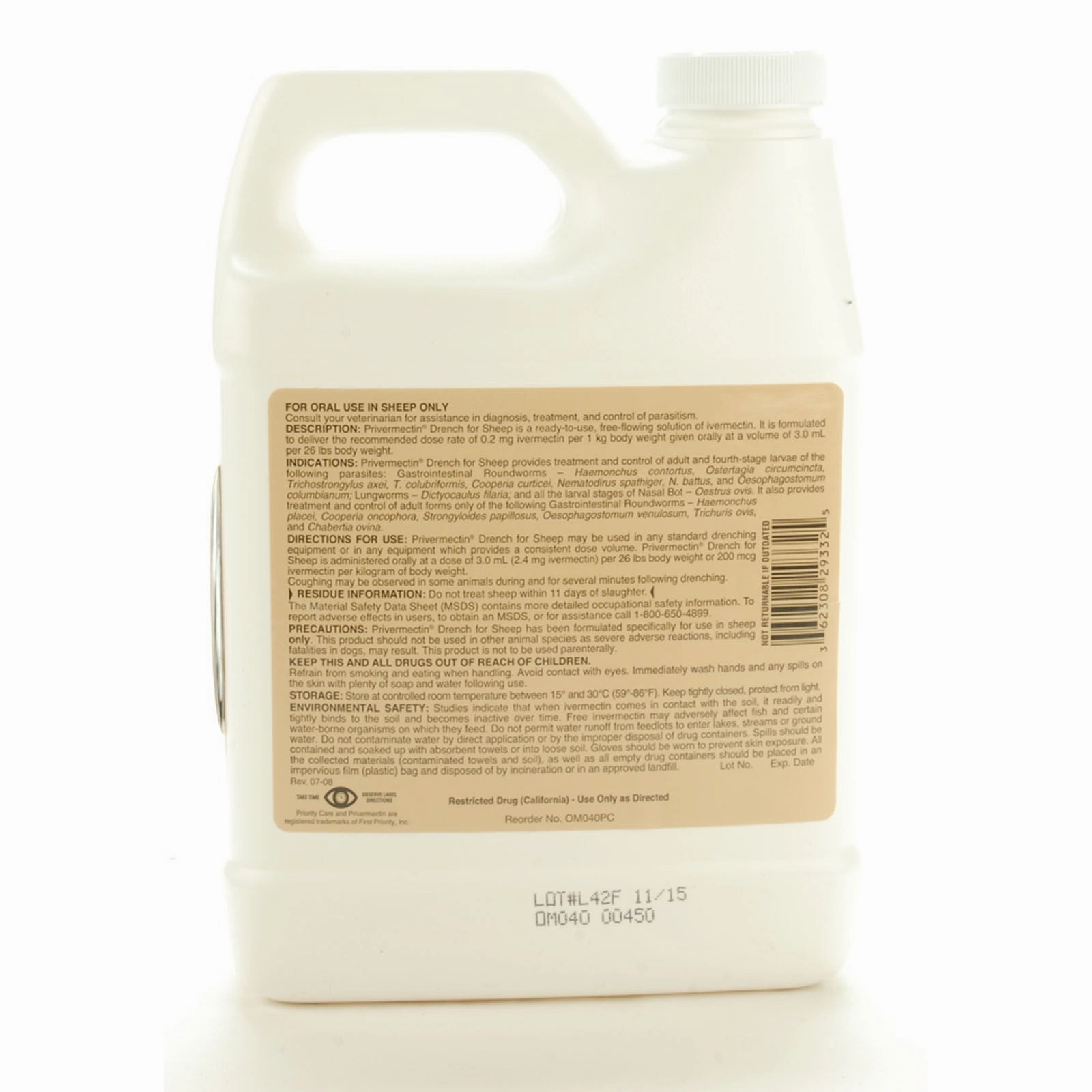 Privermectin Sheep Drench Wormer