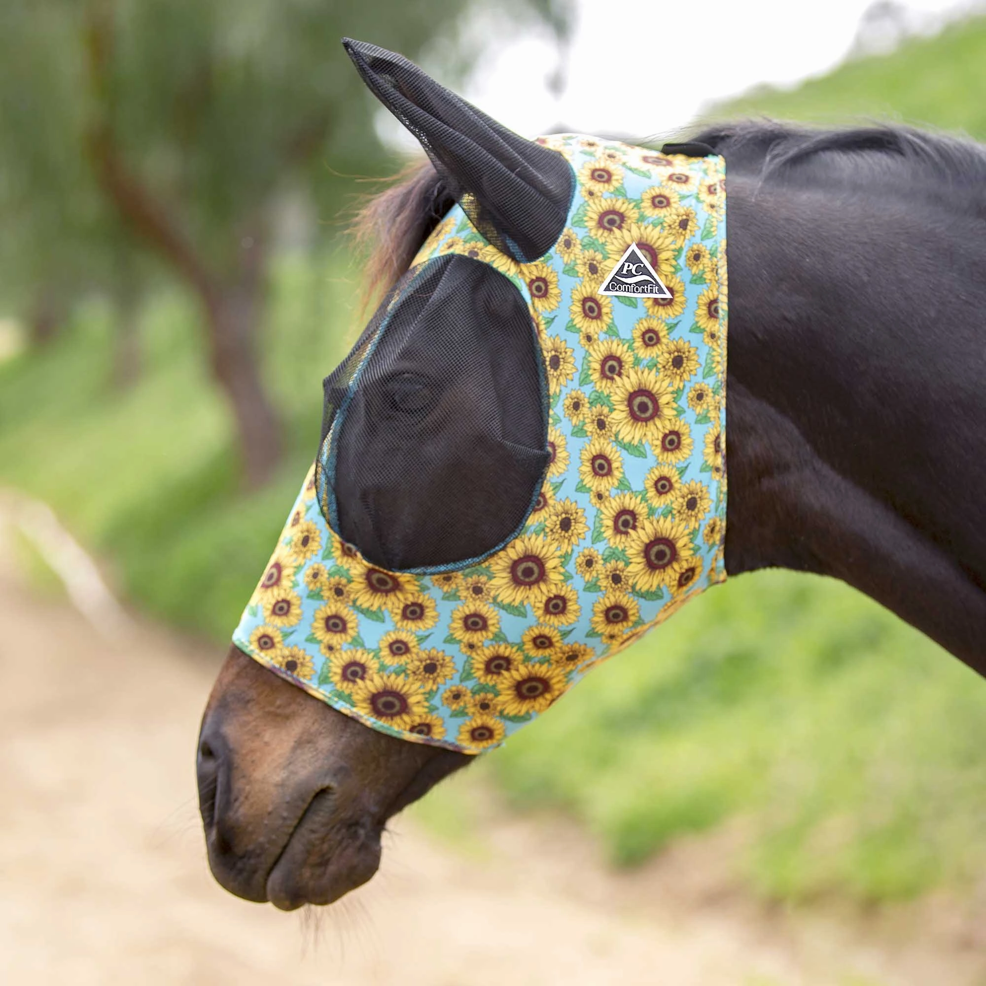 Professional's Choice Comfort Fit Lycra Horse Fly Mask with Ears