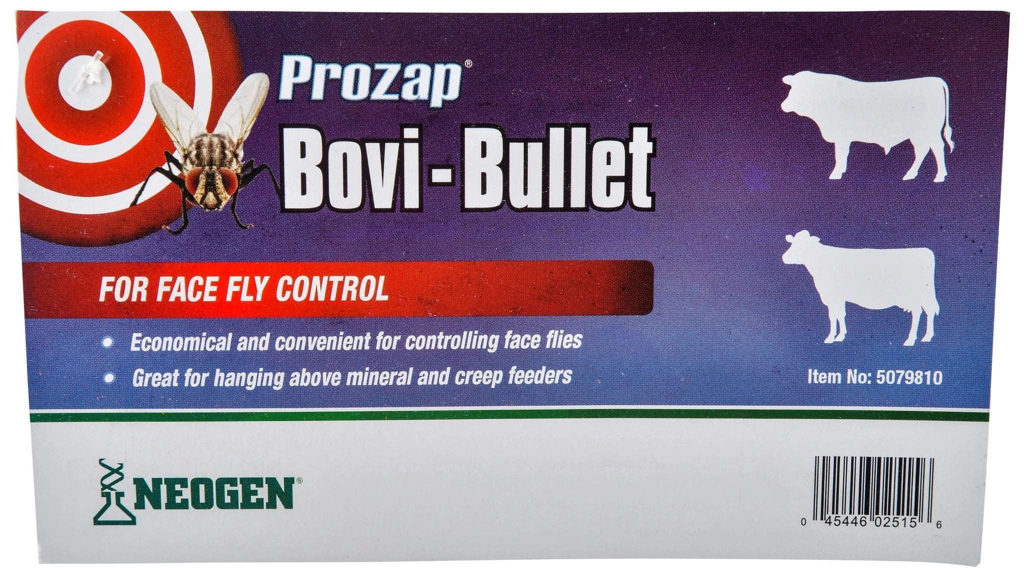 Prozap Bovi-Bullet for Face Fly Control sheep feed sheep mineral sheep hay sheep pellets sheep salt block
