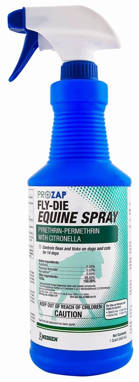 Prozap Fly-Die Equine Spray pet shampoo pet brush pet wipes pet scissors pets comb