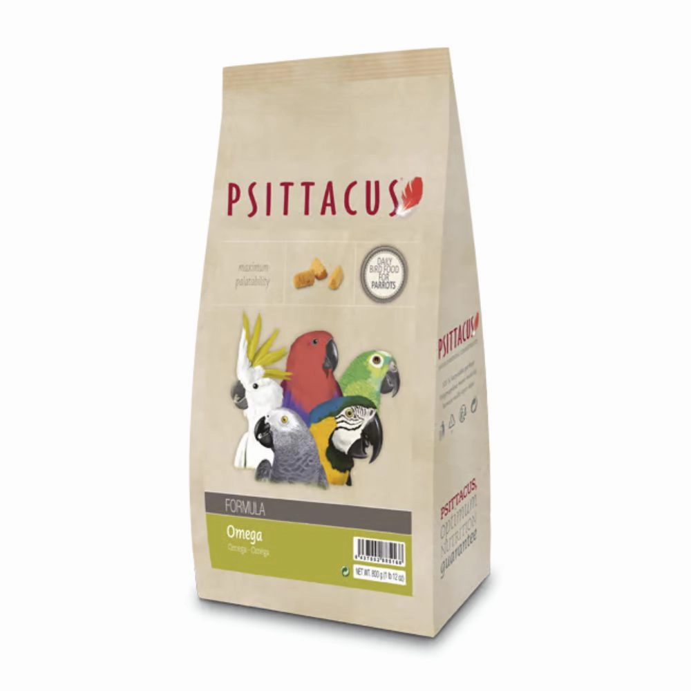 Psittacus Formula Daily Bird Food For Parrots Omega 800g bird cage parrot food bird toys bird perch bird treats