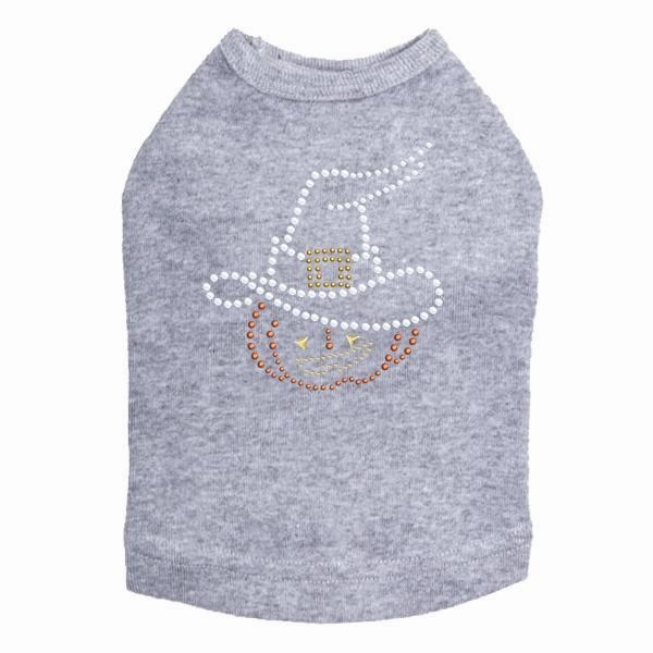 Pumpkin Witch Rhinestone Dog Tank