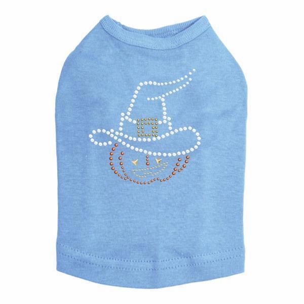 Pumpkin Witch Rhinestone Dog Tank