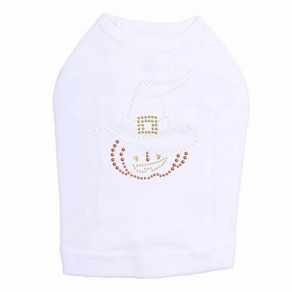 Pumpkin Witch Rhinestone Dog Tank