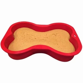 Puppy Cake Bone Shape Non-Stick Silicone Cake Pan dog harness dog training collar dog safety vest dog seatbelt dog ID tag