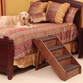 PupStep Wood Stairs, Extra Large cat scratchers cat towers cat window perch cat heating pad cat calming spray
