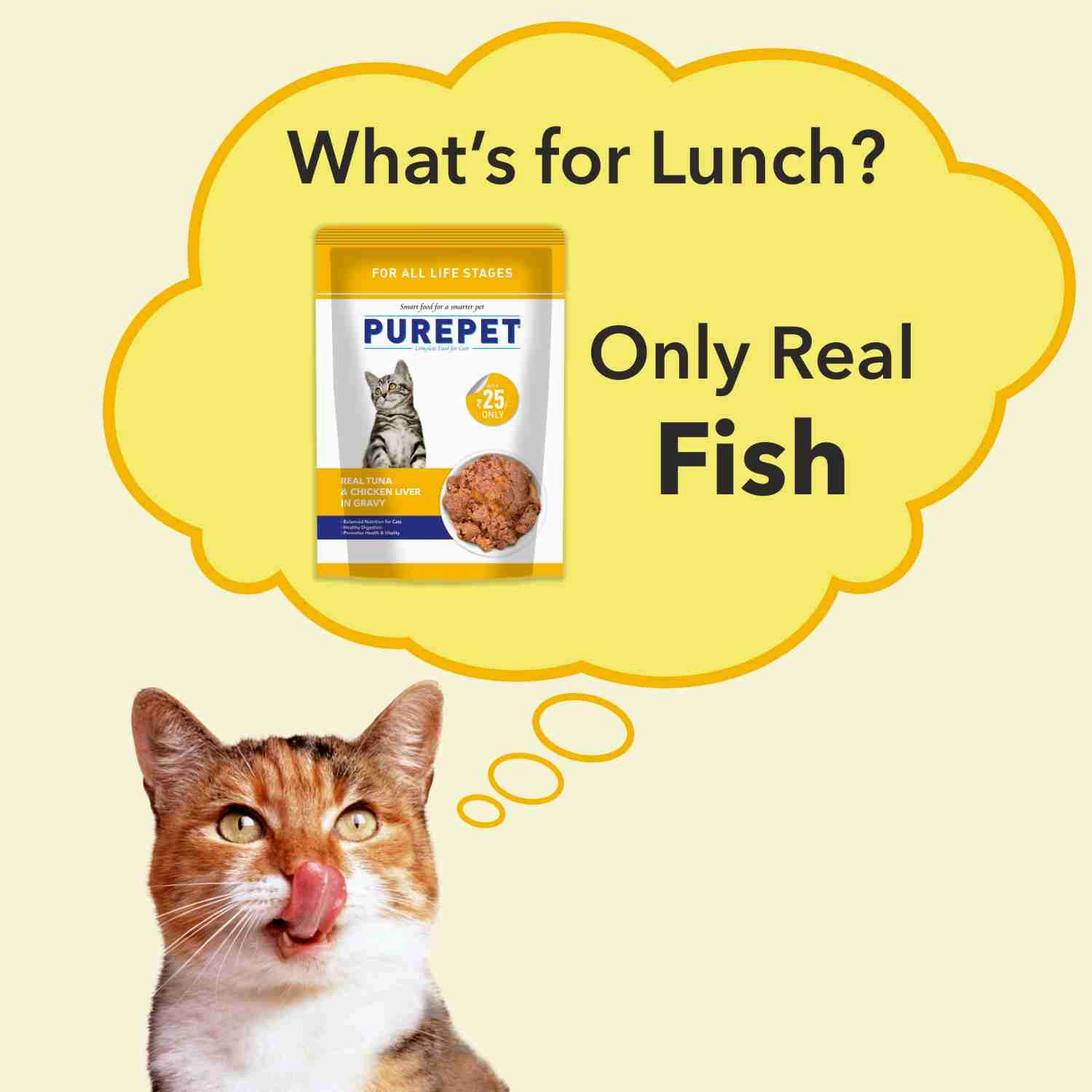 Purepet Real Tuna & Chicken Liver in Gravy Cat Wet Food