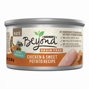 Purina Beyond Grain-Free Chicken & Sweet Potato Pate Recipe Canned Cat Food cat calming diffuser cat stress relief anxiety cat treats cat relaxing spray pet mood aid