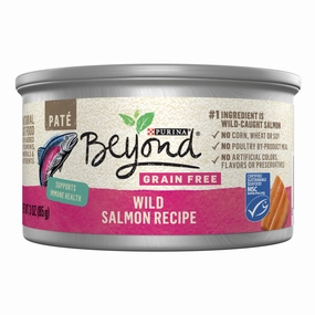 Purina Beyond Grain-Free Wild Salmon Pate Recipe Canned Cat Food cat calming diffuser cat stress relief anxiety cat treats cat relaxing spray pet mood aid