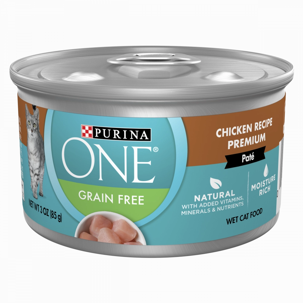 Purina ONE Grain Free Pate Chicken Canned Cat Food cat calming diffuser cat stress relief anxiety cat treats cat relaxing spray pet mood aid