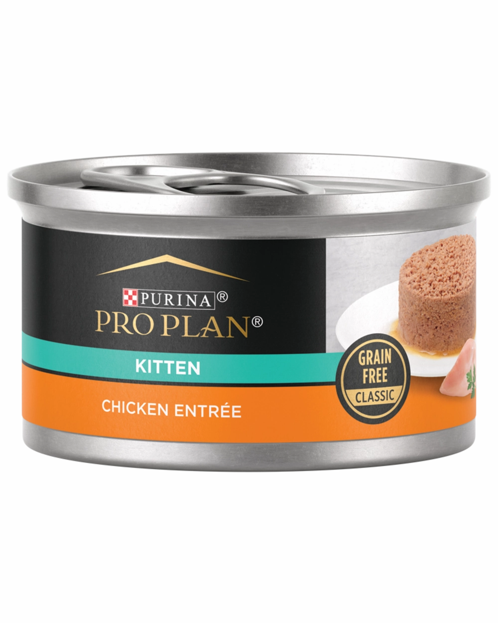 Purina Pro Plan Classic Chicken Grain-Free Kitten Entree Canned Cat Food cat calming diffuser cat stress relief anxiety cat treats cat relaxing spray pet mood aid