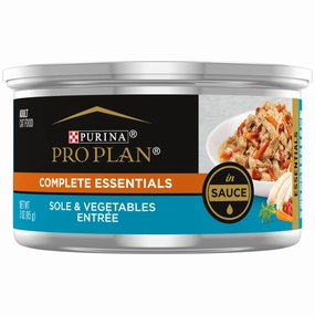 Purina Pro Plan Complete Essentials Adult Sole & Vegetables in Sauce Entree Canned Cat Food cat calming diffuser cat stress relief anxiety cat treats cat relaxing spray pet mood aid