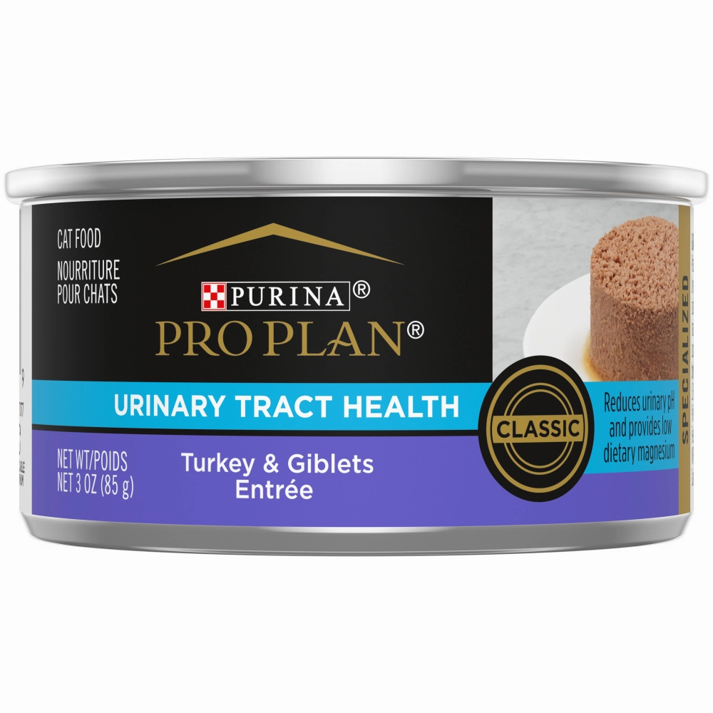 Purina Pro Plan Focus Adult Urinary Tract Health Formula Turkey and Giblets Entree Canned Cat Food cat calming diffuser cat stress relief anxiety cat treats cat relaxing spray pet mood aid