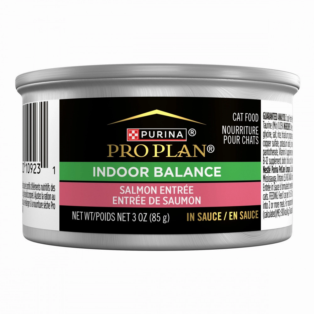 Purina Pro Plan Indoor Cat Food Indoor Balance Grilled Salmon Entree in Sauce cat calming diffuser cat stress relief anxiety cat treats cat relaxing spray pet mood aid