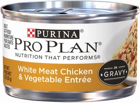 Purina Pro Plan Savor Adult White Chicken with Vegetables in Gravy Entree Canned Cat Food cat treats toys for cats cat hair remover cat cleaning supplies cat food bowl