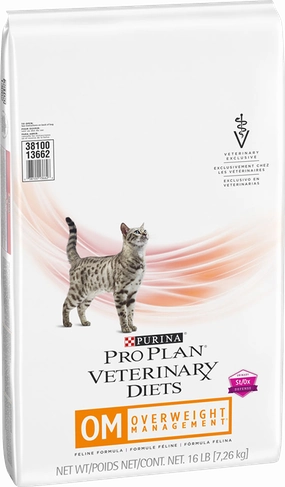 Purina Pro Plan Veterinary Diet OM Overweight Management Dry Cat Food cat treats toys for cats cat hair remover cat cleaning supplies cat food bowl