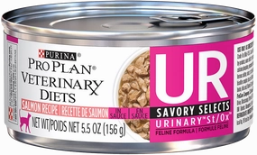 Purina Pro Plan Veterinary Diets UR Urinary St/Ox Savory Selects Salmon Wet Cat Food cat treats toys for cats cat hair remover cat cleaning supplies cat food bowl