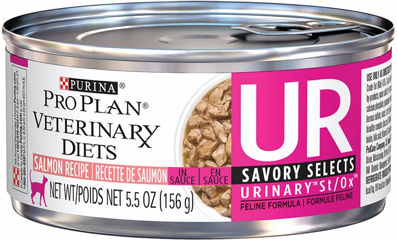 Purina Pro Plan Veterinary Diets UR Urinary St/Ox Savory Selects Salmon Wet Cat Food cat treats toys for cats cat hair remover cat cleaning supplies cat food bowl