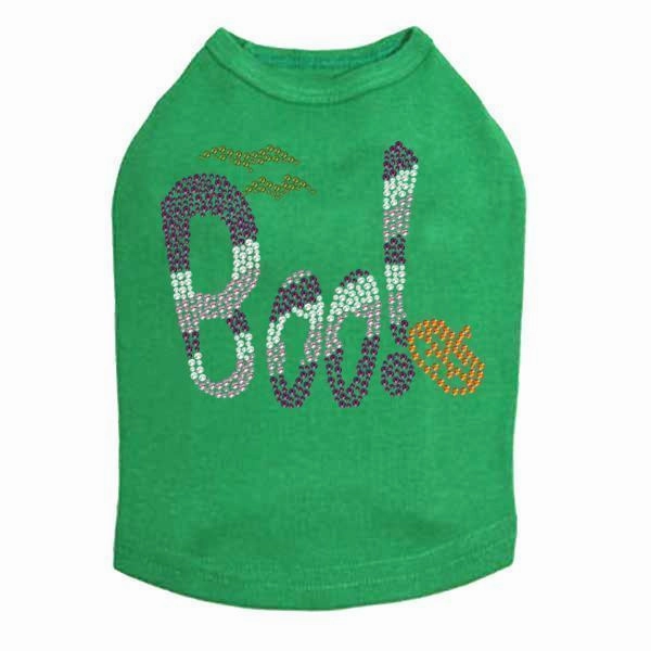 Purple Boo Rhinestone Dog Tank