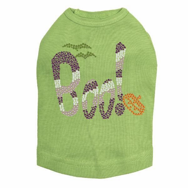Purple Boo Rhinestone Dog Tank