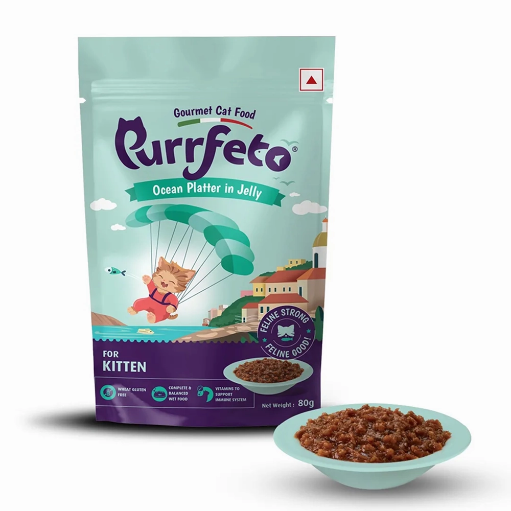 Purrfeto Oceanfish Recipe in Jelly Kitten Cat Wet Food