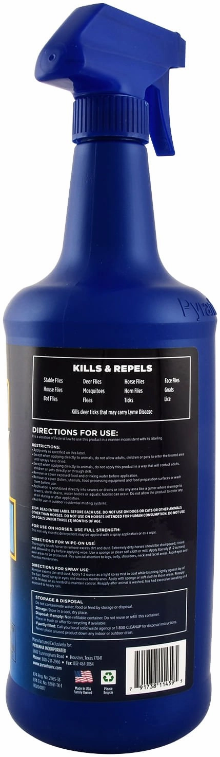 Pyranha Equine Spray & Wipe