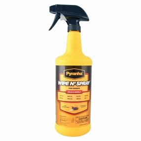 Pyranha Wipe N' Spray Fly Spray for Horses pet shampoo pet brush pet wipes pet scissors pets comb