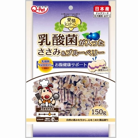 Q-Pet Aijo Restaurant Chicken Stick Jerky With Lactic Acid Bacteria & Blueberry Dog Treats 150g (Exp Jul 2025) dog supplies dog food toys accessories dog bed