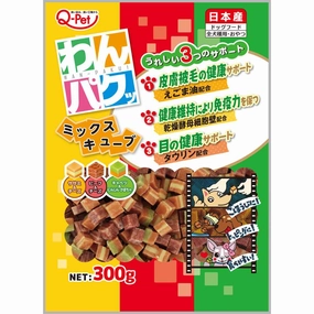 Q-Pet Wanpaku Mix Cube Dog Treats 300g (Exp Jul 2025) chicken fence goat pen animal fencing electric fencing portable livestock fence