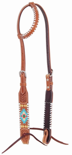 Rafter T Painted Aztec One Ear Headstall cat fur care cat grooming tools cat deshedding brush cat bath kit cat nail trimmer