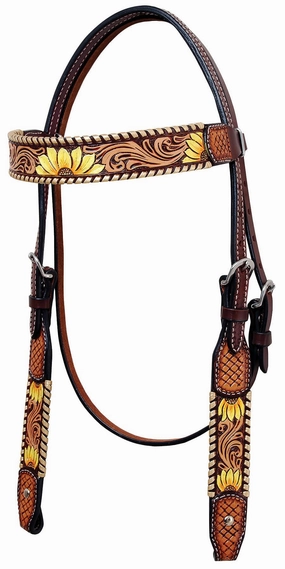 Rafter T Painted Sunflower Browband Headstall cat fur care cat grooming tools cat deshedding brush cat bath kit cat nail trimmer