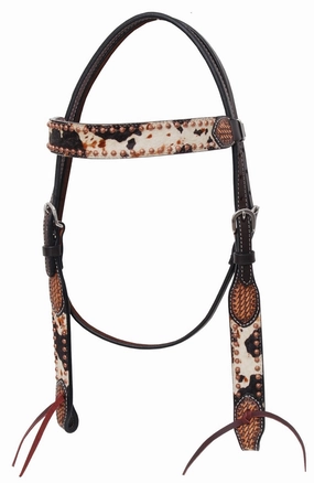 Rafter T Peppered Hide Browband Headstall cat fur care cat grooming tools cat deshedding brush cat bath kit cat nail trimmer