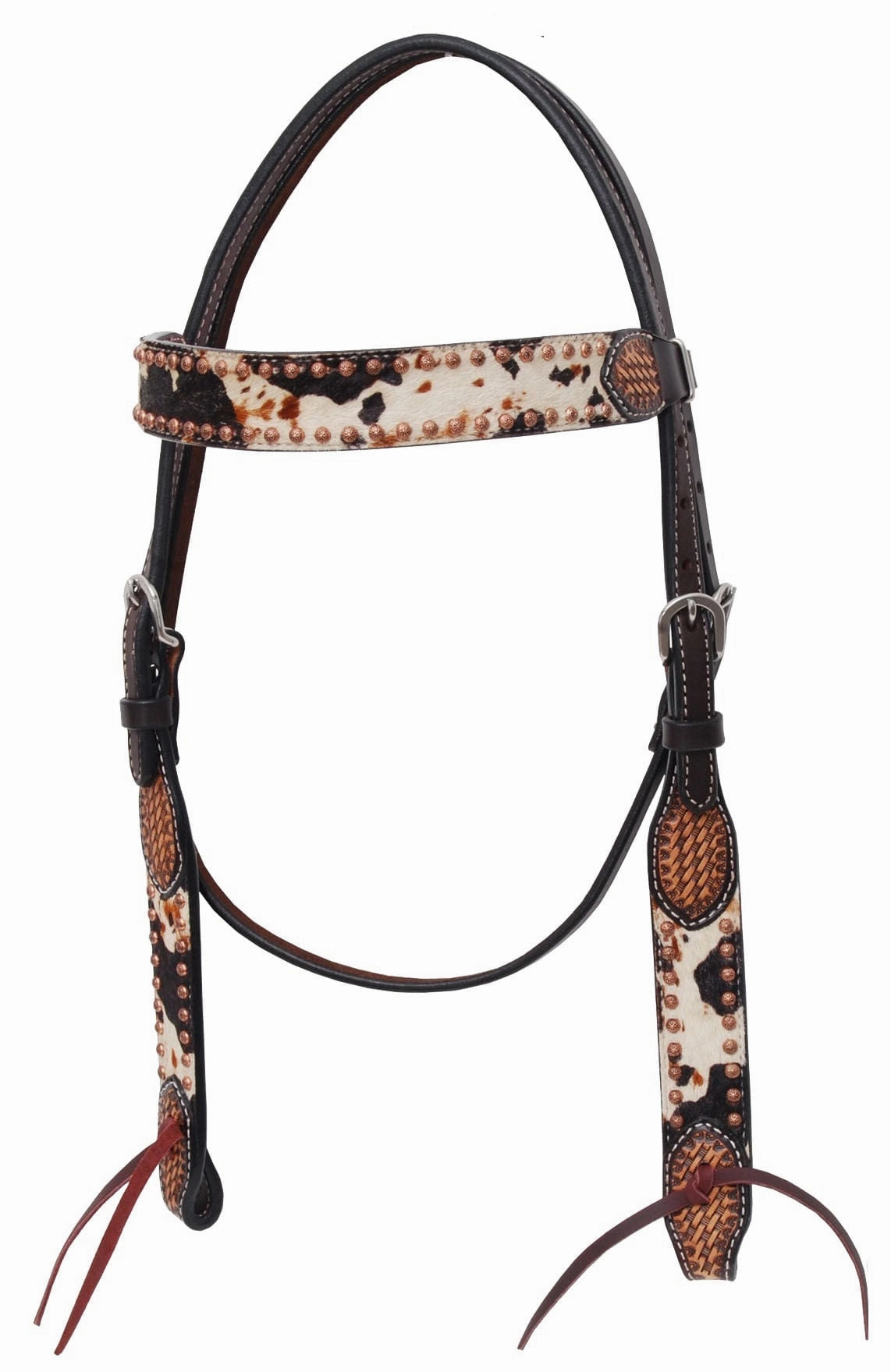 Rafter T Peppered Hide Browband Headstall cat fur care cat grooming tools cat deshedding brush cat bath kit cat nail trimmer