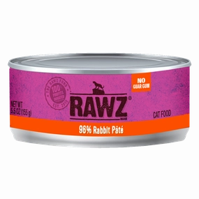 RAWZ 96% Rabbit Pate Wet Cat Food cat supplies cat house cat tree cat feeder cat collar