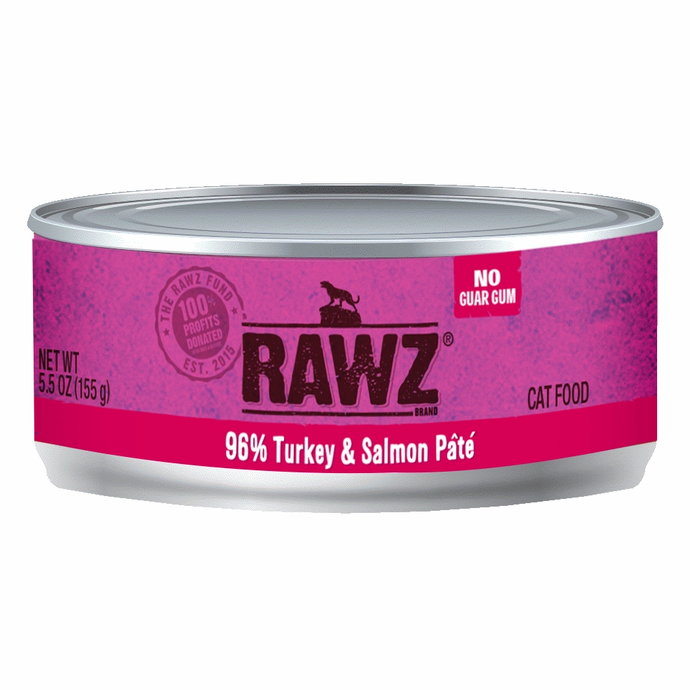 RAWZ 96% Turkey and Salmon Pate Wet Cat Food cat treats toys for cats cat hair remover cat cleaning supplies cat food bowl